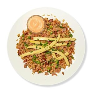 Bacon and Spam Breakfast Fried Rice - Dinner for the Week